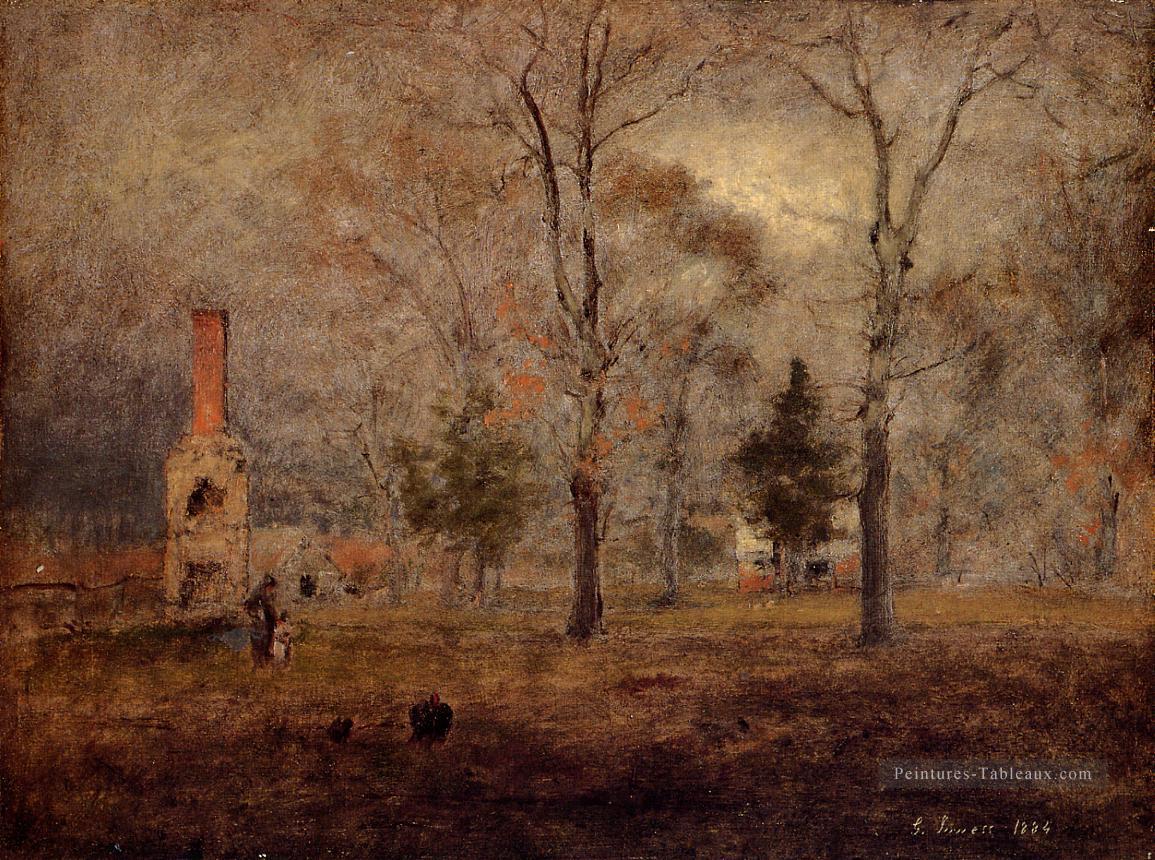 Jour gris Goochland Virgnia paysage Tonaliste George Inness Peintures à l'huile